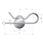 závlačka FE 10-1 - 1.4310