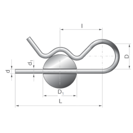 jednoduchá závlačka jednoduchá závlačka