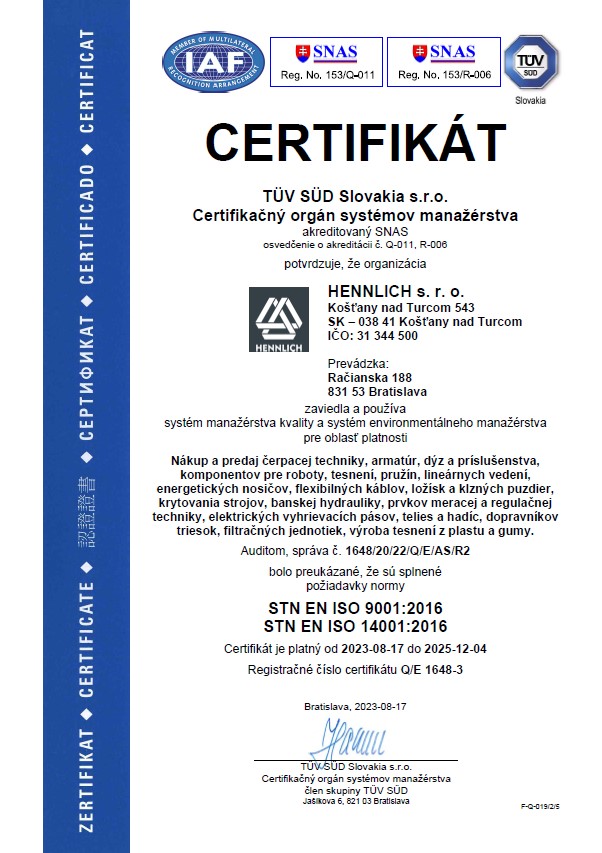 Náhľad ISO Certifikát