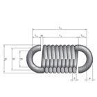 Ťažná pružina HZE07/01 - 1.4310