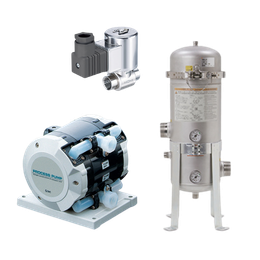 Procesné ventily, čerpadlá a filtre SMC