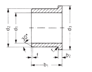 Klzné puzdro iglidur® A180 - forma F